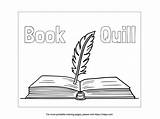 Quill Clipartmag Sketch Coloring Page sketch template
