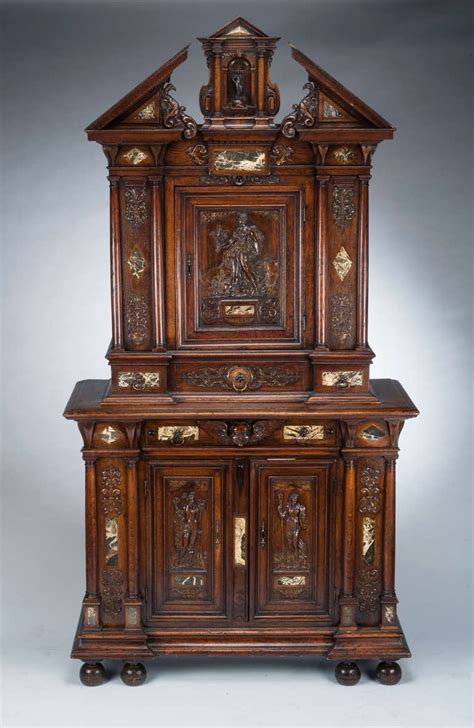 16th century French Renaissance walnut and marble-inlay cabinet For Sale at 1stDibs | french ...