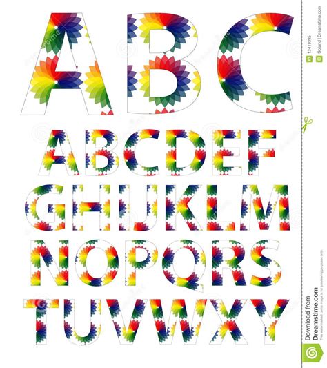 14 Free Colorful Fonts Images - Colorful 3D Alphabet Vector Graphic ...