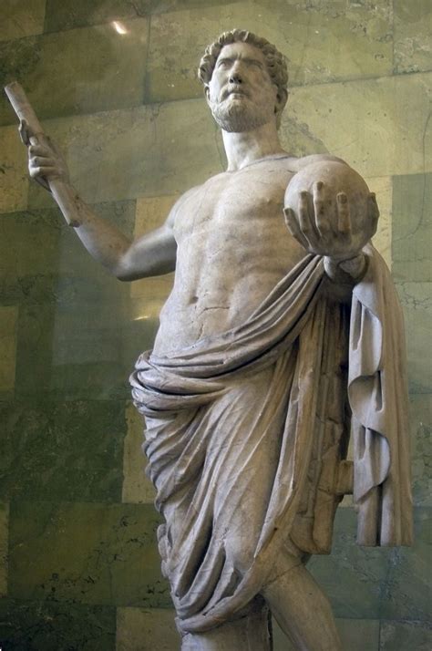 Emperor Hadrian, Roman statue (marble), 2nd century AD, (Hermitage, St ...