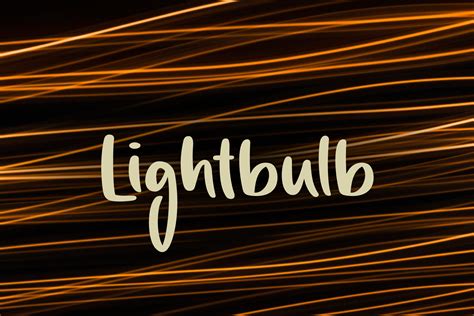 Lightbulb - Shaped Fonts