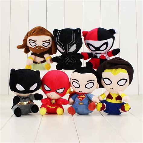 Aliexpress.com : Buy 7 Styles Justice League Plush Toy Wonder Woman Flash Aquaman Batman ...