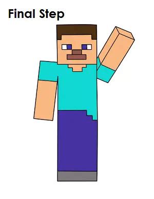 How to Draw Steve (Minecraft)