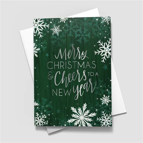 Silver Christmas - New Years Greeting Cards by CardsDirect