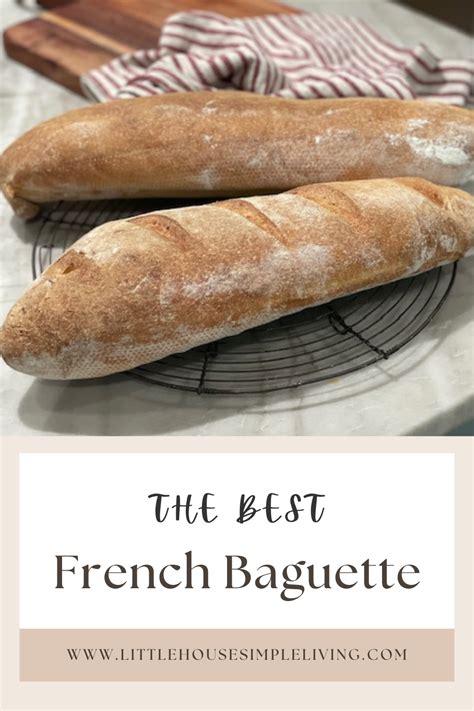 French Baguette Bread - littlehousesimpleliving.com