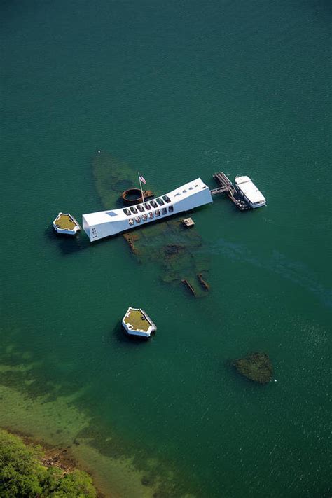 Uss Arizona Memorial, Pearl Harbor Art Print by Douglas Peebles