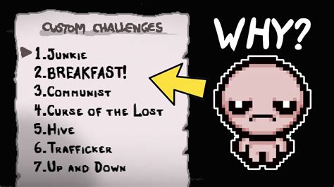 The binding of isaac challenges - lindautah