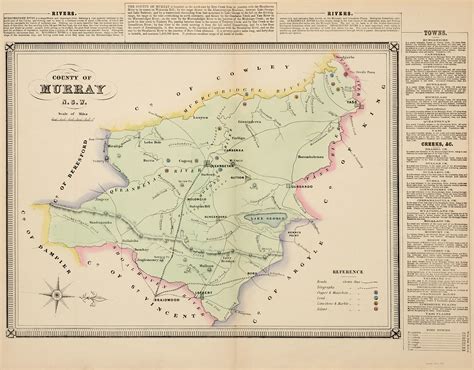 County of Murray - Antique Print Map Room