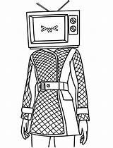 Happy TV Woman coloring Page  Download Print Or Color Online For Free sketch template