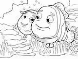 Nemo Goggles Coloring Page Pages sketch template