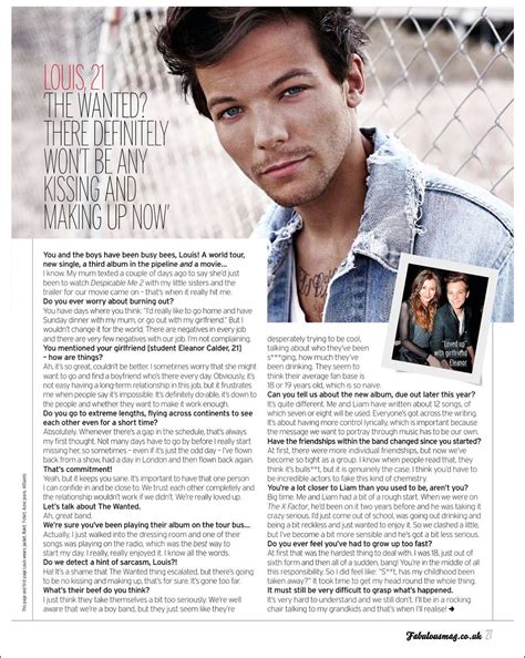 One Direction: Boys' interviews in Fabulous Magazine.