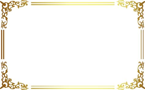 Golden Border PNG HD Image - PNG All | PNG All