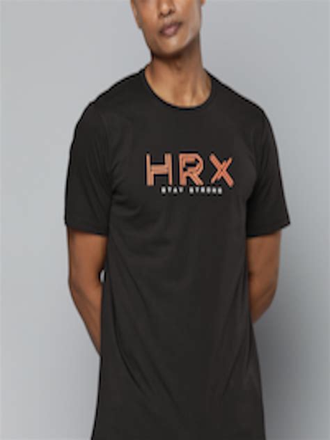 Buy HRX By Hrithik Roshan Training Antimicrobial Brand Carrier T Shirt ...