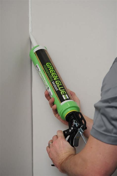 Green Glue noise-proofing compound helps reduce vibrations in drywall ...