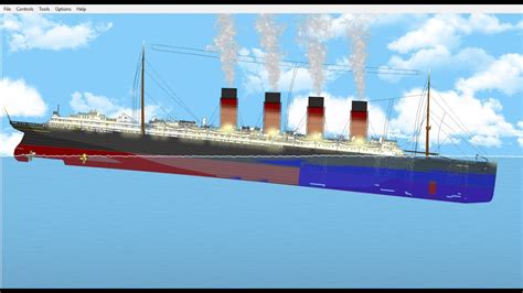 RMS Mauretania Sinking - Floating Sandbox - YouTube