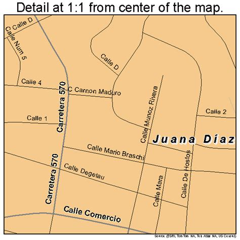 Juana Diaz Puerto Rico Street Map 7238972