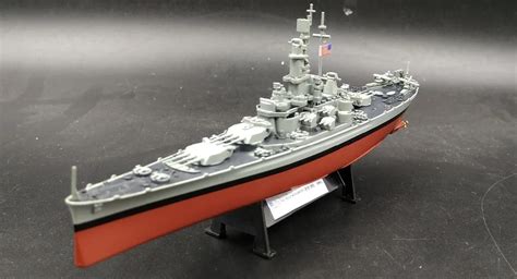 Amer 1:1000 World War II United States BB 59 Massachusetts battleship Alloy warship model ...