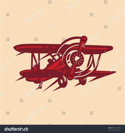 1,834 Red Vintage Biplane Images, Stock Photos, 3D objects, & Vectors ...