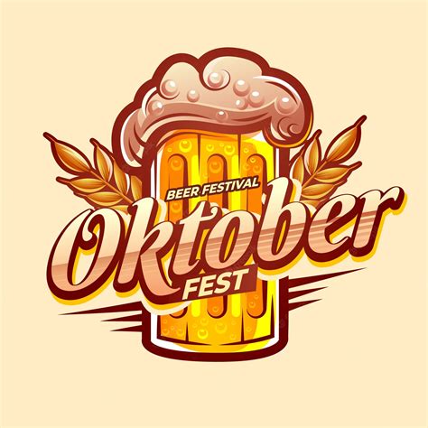 Premium Vector | Hand drawn logo template for oktoberfest