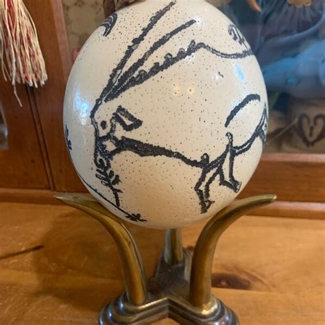 Ostrich Egg Art - Etsy