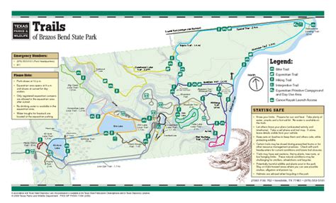 Brazos Bend State Park Map - Maps For You