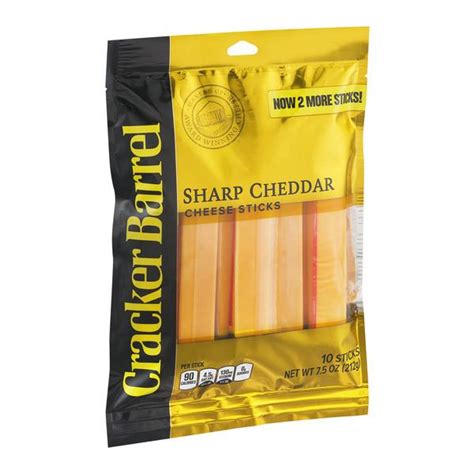 Cracker Barrel Sharp Cheddar Cheese Sticks | Hy-Vee Aisles Online Grocery Shopping