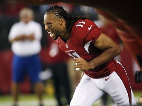 Cardinals WR Larry Fitzgerald is introduced before Larry Fitzgerald ...