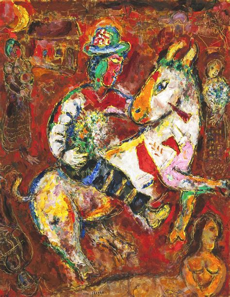 The Horseman, 1966 - 1000Museums | Marc chagall, Chagall paintings, Milwaukee art museum