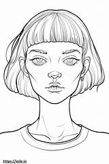 Global hair coloring Sheet sketch template