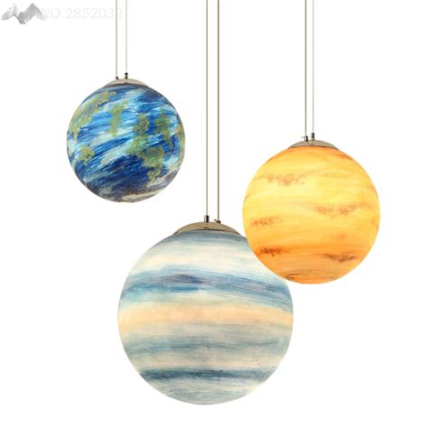 Nordic Modern Creative Universe Planet Pendant Light Resin Pendant Lamp ...