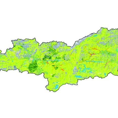 Yarlung Tsangpo river basin land use/land-cover map. | Download ...