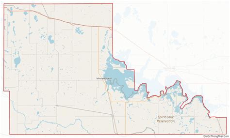 Map of Benson County, North Dakota