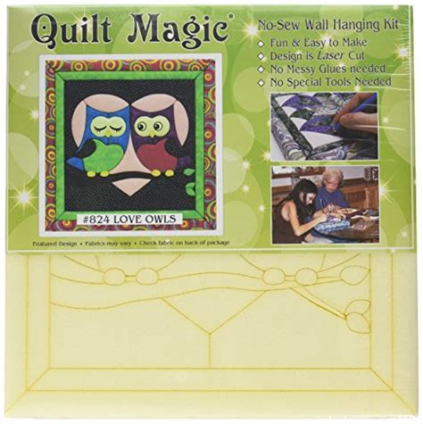 Quilt Magic QM824 Quilt Magic Kit, 12 by 12-Inch, Love Owls