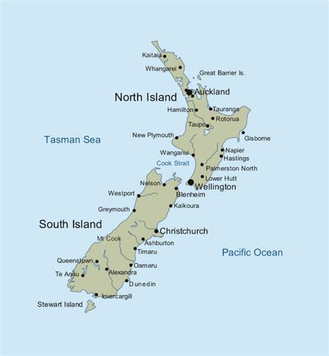 New Zealand Map - Fotolip