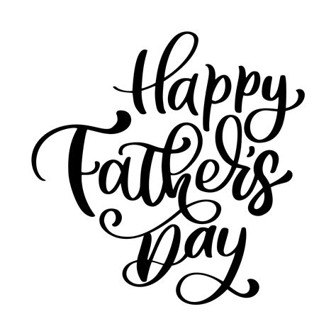 happy fathers day phrase Hand drawn lettering fathers quotes. Vector t-shirt or postcard print ...