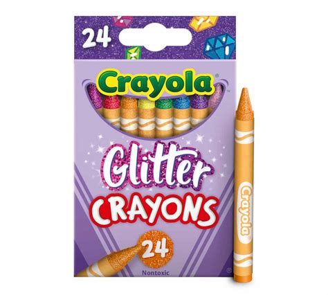 Glitter Crayons, 24 Count Crayola Crayons | Crayola.com | Crayola