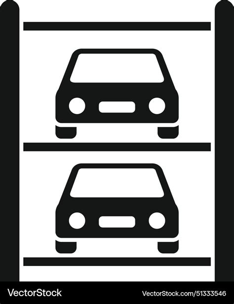 Double car parking icon Royalty Free Vector Image