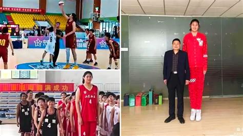 14 YO Zhang Ziyu Is 7-foot 5 Tall Girl And She Rocks Basketball - YouTube