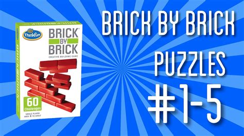 Brick by Brick Creative Building Game - Puzzles #1-5 - YouTube