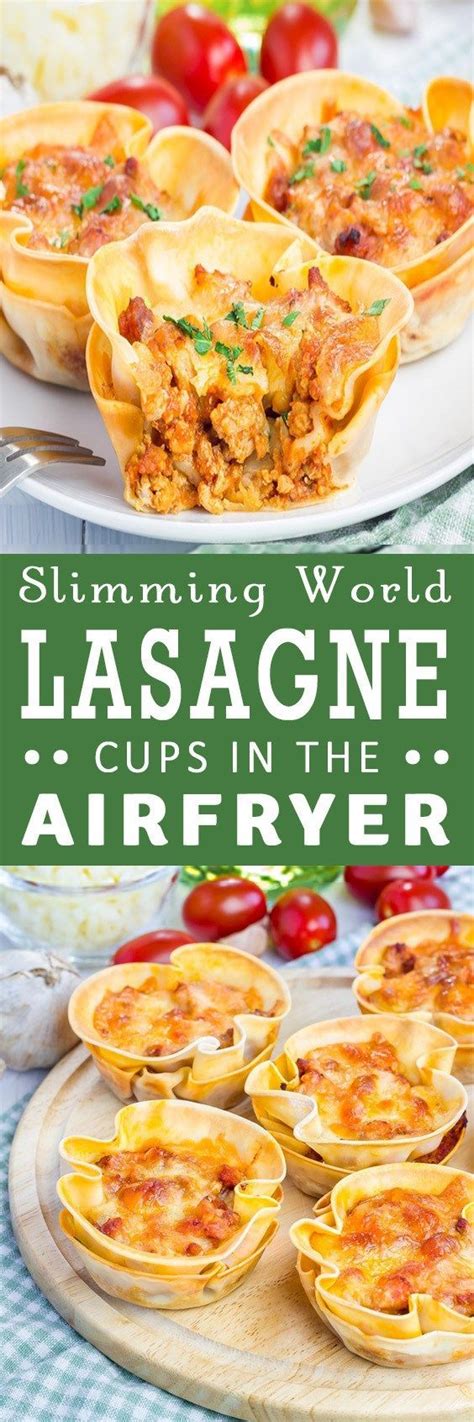 Slimming World Lasagne Cups In The Airfryer | Recipe | Slimming world lasagne, Actifry recipes ...