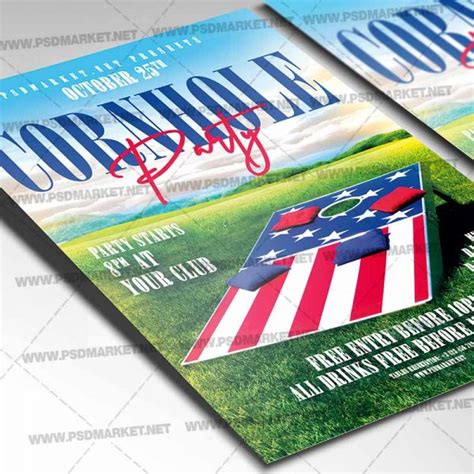 Download Cornhole Tournament Flyer - PSD Template | PSDmarket