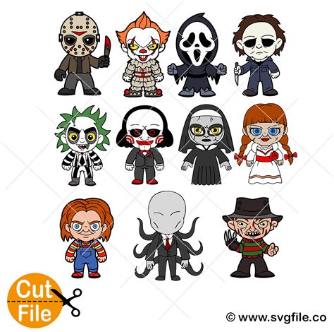 Halloween Horror Movie Killers Svg Svgfile Co 0 99 Ce - vrogue.co