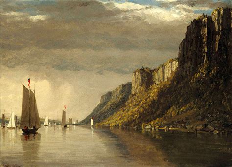 The Palisades, New York Painting by Sanford Robinson Gifford - Fine Art ...