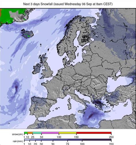 Precipitation maps Europe #weather. Rainfall Europe next 3 days.