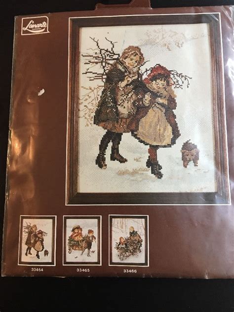 Lanarte 33464 Children With Dog Winter Scene Counted Cross Stitch Kit | eBay | Counted cross ...