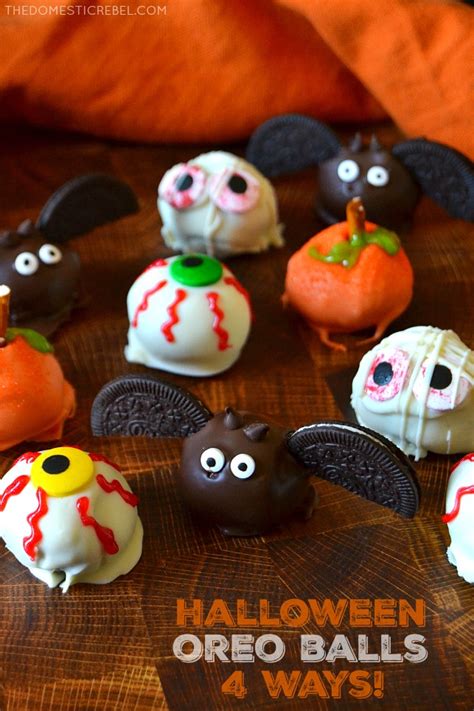 Halloween Oreo Balls (4 Ways!) | The Domestic Rebel