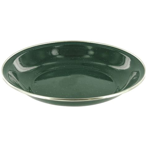 HIGHLANDER DELUXE CAMPING ENAMEL SOUP PLATE HIKING BOWL METAL OUTDOOR ...