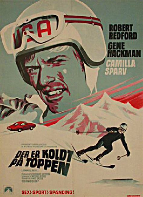 Downhill Racer 1969 Danish A1 Poster - Posteritati Movie Poster Gallery