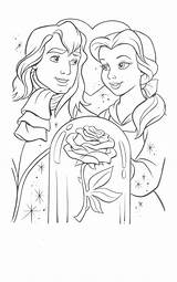 Beauty And The Beast Free coloring Page  Download Print Or Color sketch template