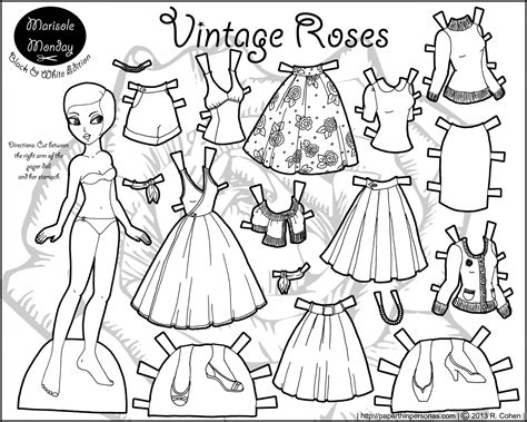 Free Paper Doll Printables To Color - Get What You Need For Free